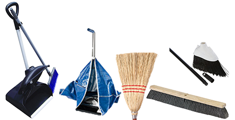 Brooms, Dust Pans & Litter Scoops